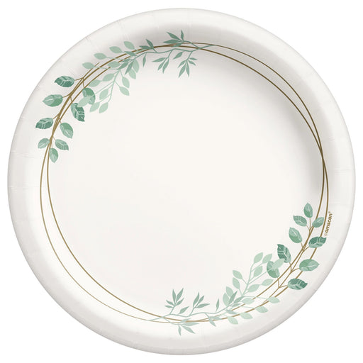 A 10 inch Simply Thankful Paper Dinner Plates.  Comes in a package of 20.