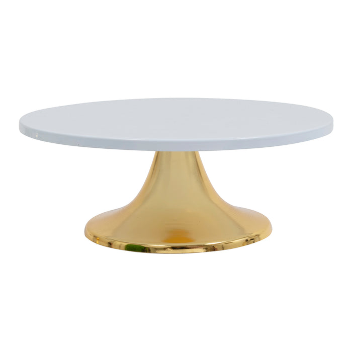 Product photo of Metal Round Cake Stand 8" — a Portofino party product shown on a plain background.