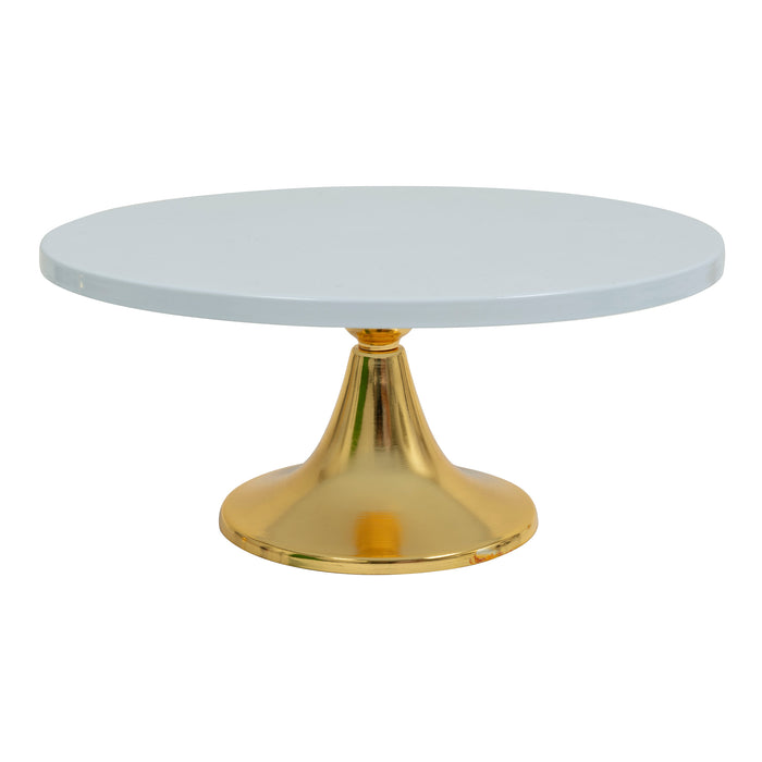 Product photo of Metal Round Cake Stand 9¾" — a Portofino party product shown on a plain background.