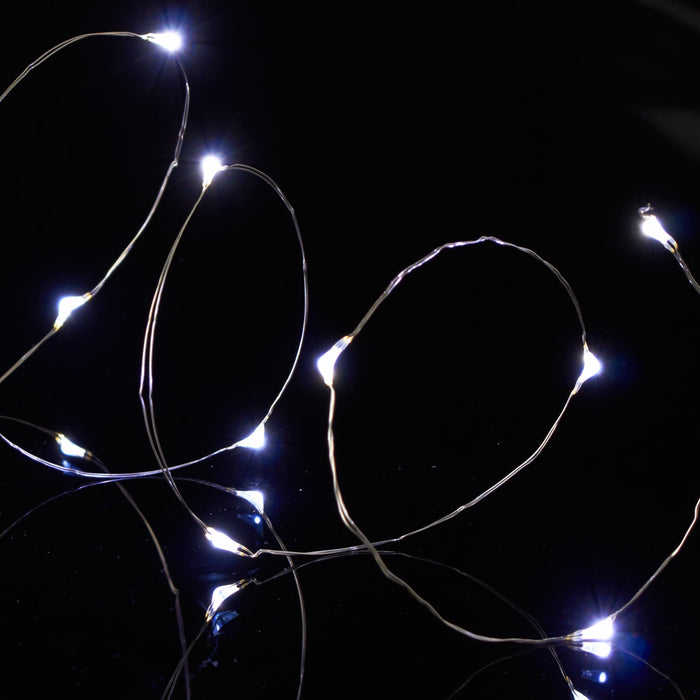 Product photo of LED Fairy Wire Lights Waterproof - White — a Portofino party product shown on a plain background.