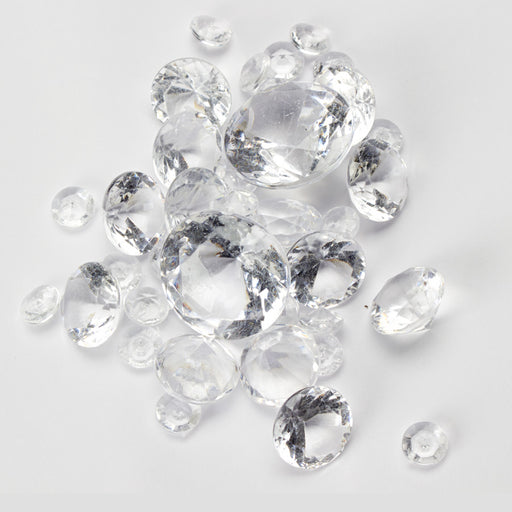 Acrylic Crystal Round Diamonds - Assorted Sizes | 1ct