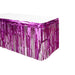 Product photo of Metallic Foil Table Skirt 14ft - Fuchsia — a Portofino party product shown on a plain background.