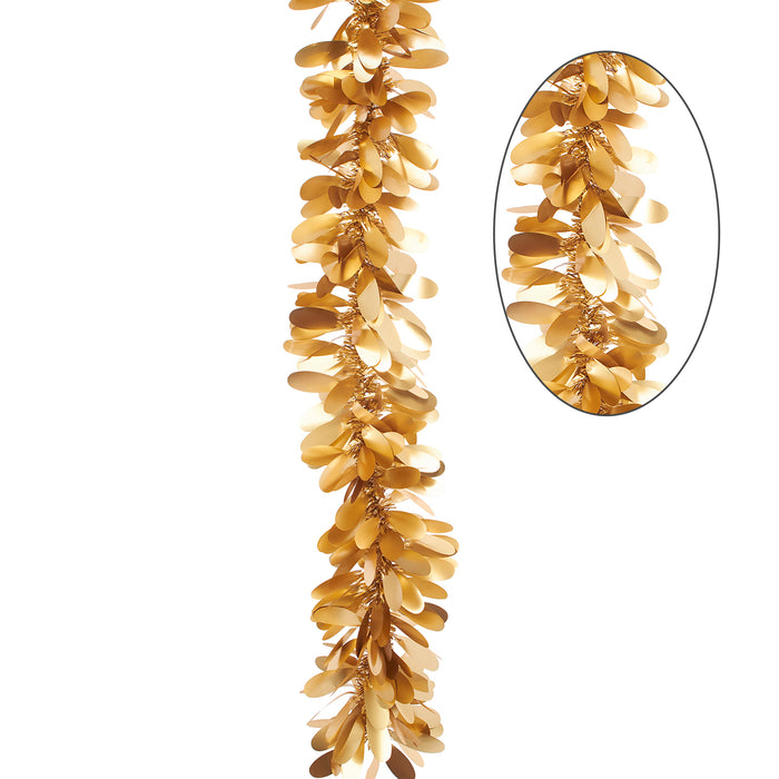 Product photo of Matte Tinsel Garland 96" - Gold — a Portofino party product shown on a plain background.