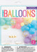 Pastel Latex Balloon Arch Kit packaging with pink, blue, yellow, mint, lavender, and clear gold confetti balloon garland display.