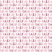 Pink floral elephant baby shower gift wrap with repeating “Baby” lettering, pink elephants, and floral accents on a white background.