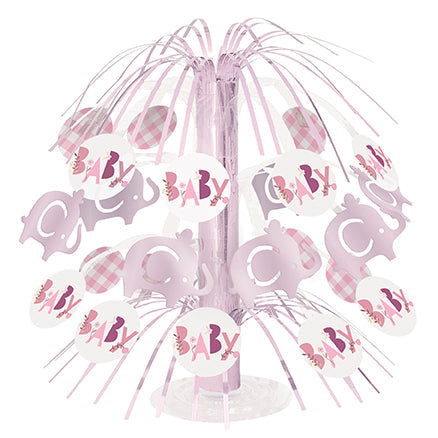 Pink Floral Elephant Centerpiece Cascade | 1ct