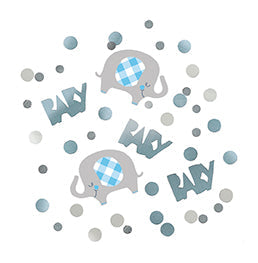 Confetti Blue Floral Elephant - Party Supplies