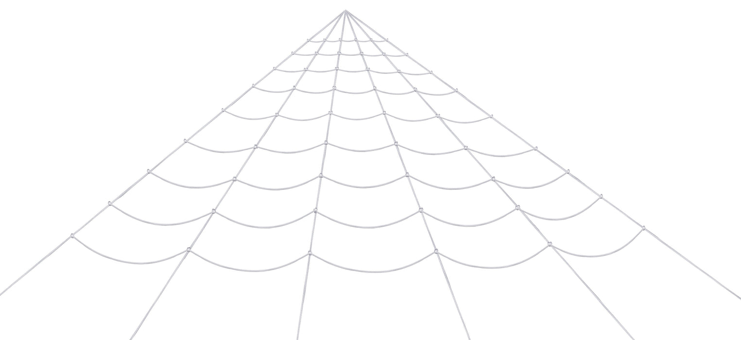 Full-length product photo of the 24 Ft. White Gigantic Rp Web, shown against a plain white background. A Halloween decoration.