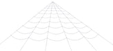 Full-length product photo of the 24 Ft. White Gigantic Rp Web, shown against a plain white background. A Halloween decoration.