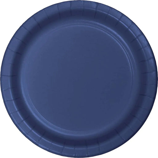 Navy Paper Dinner Plates 10" | 24ct
