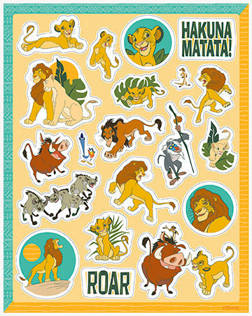 Lion King Sticker Sheet | 4ct