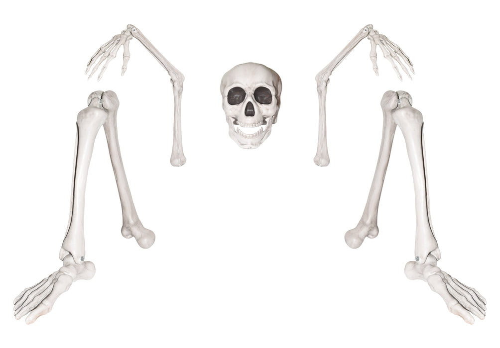 Full-length product photo of the Life-Size Ground Brk Skeleton, shown against a plain white background. A Halloween decoration.