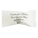 White wrapped buttermint candy with silver text reading "Thanks for Sharing Our Special Day" and decorative bells design.