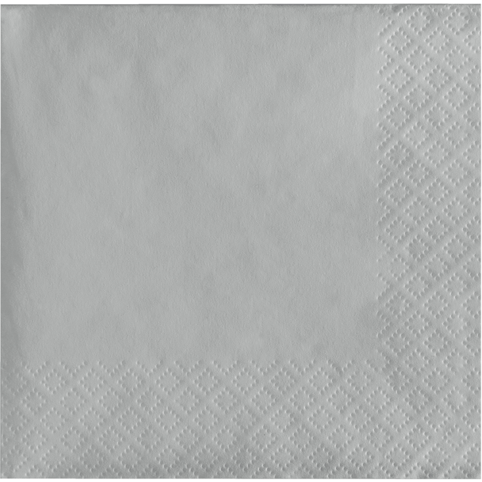 White beverage napkins with embossed diamond quilted pattern along the edges and corners, displayed flat to show the textured surface detail.