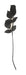 Full-length product photo of the Black Rose Black Stem, shown against a plain white background. A Halloween decoration.