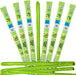 Laffy Taffy Rope Sour Apple: chewy candy ropes, green in color. Individually wrapped single piece.