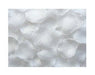 Close-up view of approximately 400 white fabric rose petals scattered together, showing their soft textured surface and curved petal shapes.