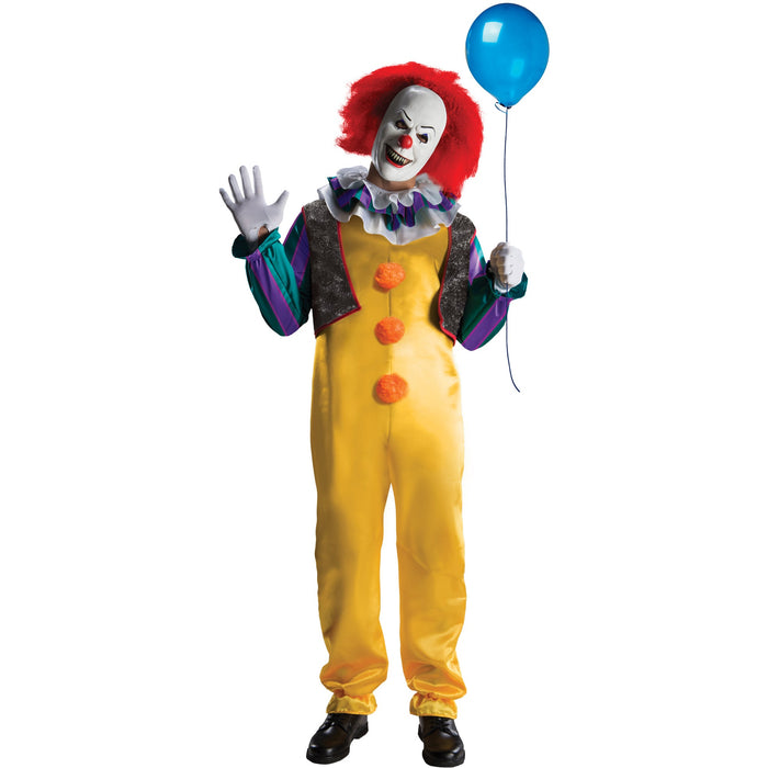 Deluxe Pennywise Adult shown against a plain white background — a Halloween costume accessory.