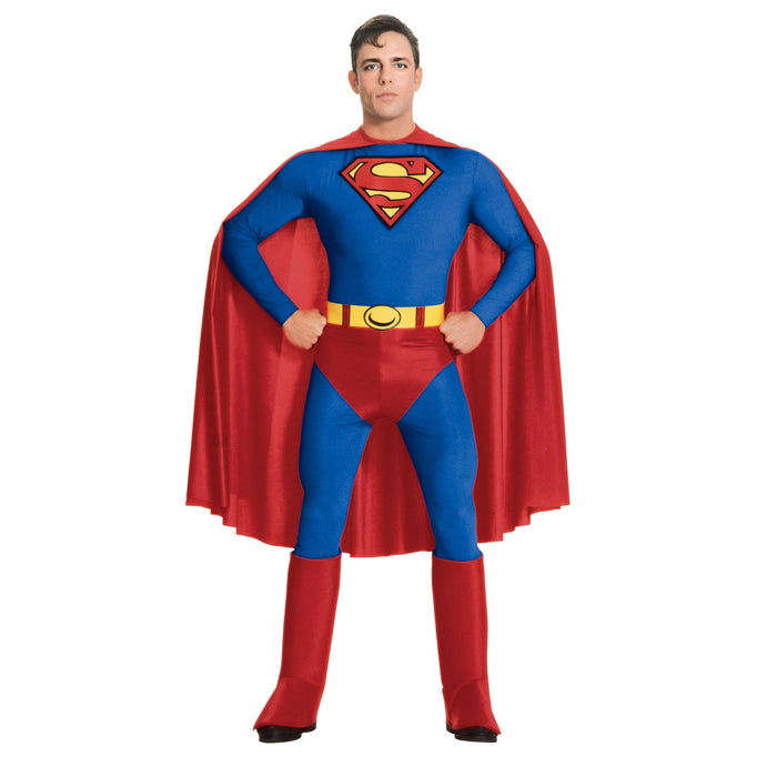 Superman Costume shown against a plain white background — a Halloween costume accessory.