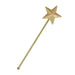 A 15-inch Gold Glitter Star Wand.