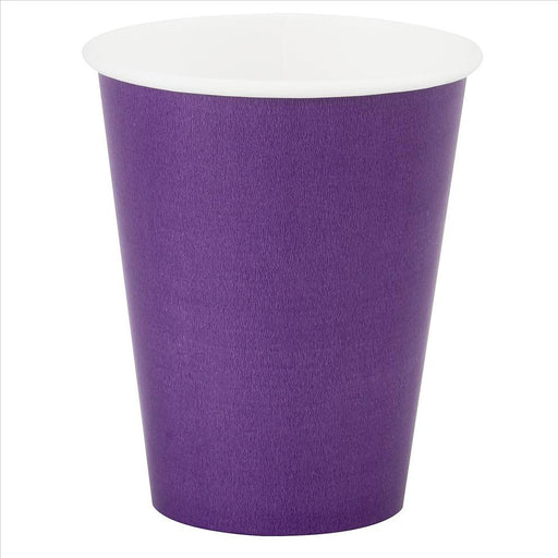 Deep Purple Paper Cups,  9 oz. | 24ct