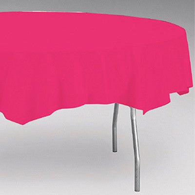 Magenta Round Table Cover 82" | 1 ct