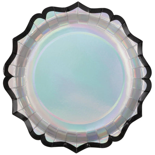 Hauntings Shaped Iridescent Paper Plates 8.25" | 8 ct