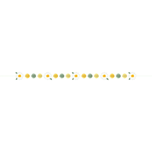 Sweet Daisy Honeycomb Cutout Banner 8' | 1 ct