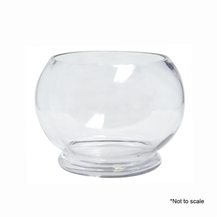 Product photo of Glass Round Stackable 4" — a Portofino party product shown on a plain background.