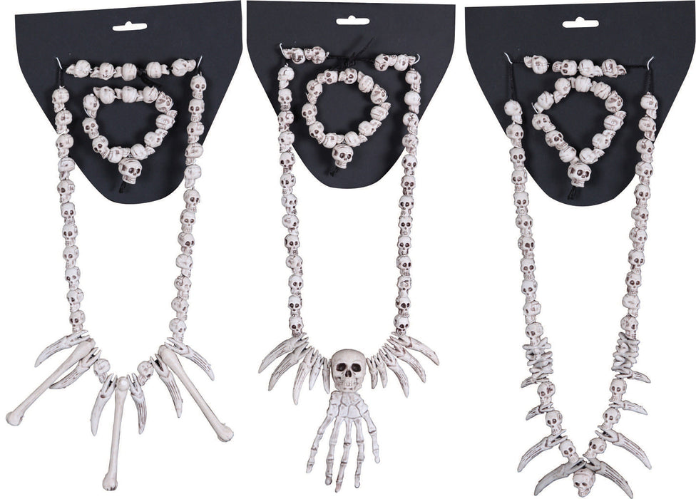 Full-length product photo of the Deluxe Necklace/Bracelet Cmbo Assorted, shown against a plain white background. A Halloween decoration.