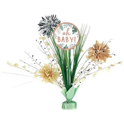 Hello Baby Jungle Baby Shower Spray Centerpiece, 18in | 1ct