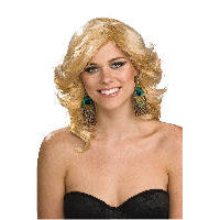 Peacock Earring shown against a plain white background — a Halloween costume accessory.