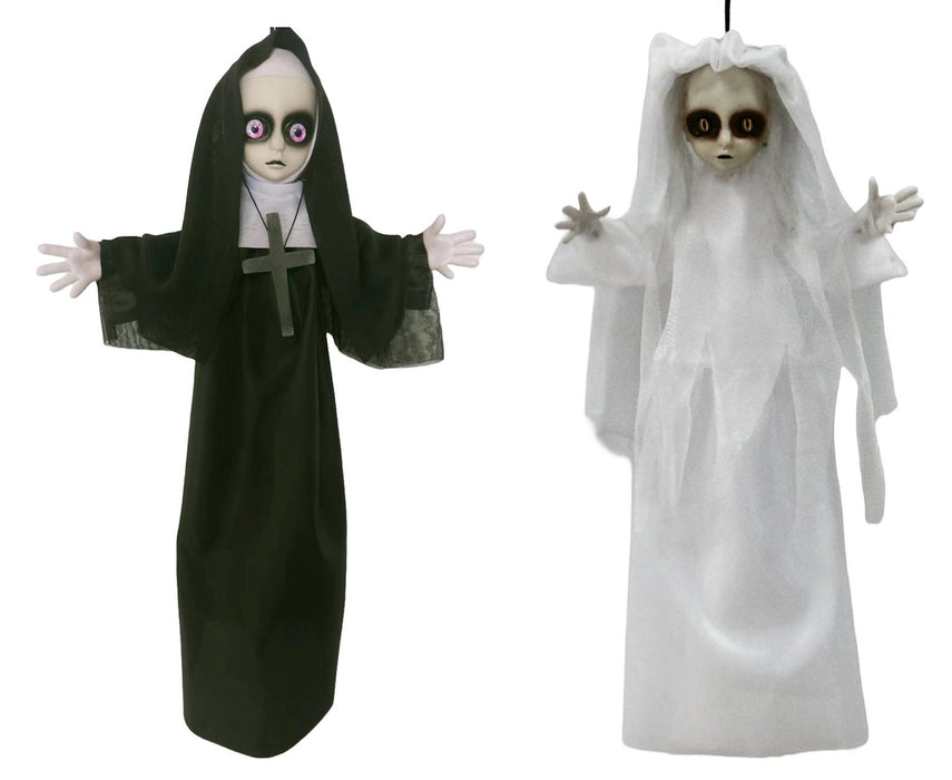 Full-length product photo of the 20" Creepy Dolls, shown against a plain white background. A Halloween decoration.