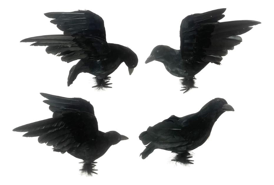 Full-length product photo of the Crow Assorted, shown against a plain white background. A Halloween decoration.
