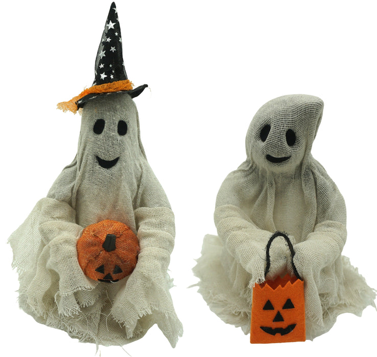 Full-length product photo of the Ghost with JckOLntrn Assorted, shown against a plain white background. A Halloween decoration.