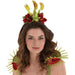 A women wearing a Venus Flytrap Headband.