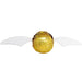 A 10.5 inch tall Harry Potter Golden Snitch Piñata. Measures 3.5 feet wide.