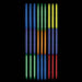 A Mega Multi Pack of 22-inch Tricolor Rainbow Glow Sticks.