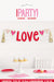 Valentine's Hearts Love Tassel Banner, 7.25' | 1 ct