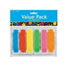 Value Pack of 12 colorful harmonicas in blue, red, yellow, green, pink, and orange arranged in two rows within clear plastic packaging.