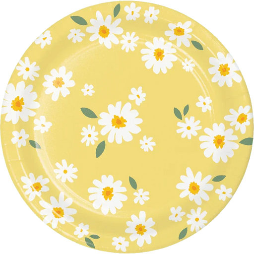Sweet Daisy Paper Plate 9" | 8 ct