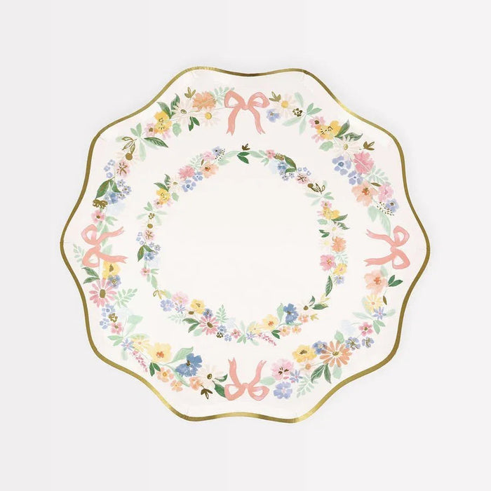 Elegant Floral Side Plates 9" | 8 ct - Zurchers