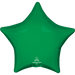Green star-shaped foil balloon, perfect for party decorations from Zurchers.