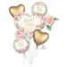 Floral Baby Girl Bouquet of Balloons shown against a plain white background — a balloon bouquets party item.