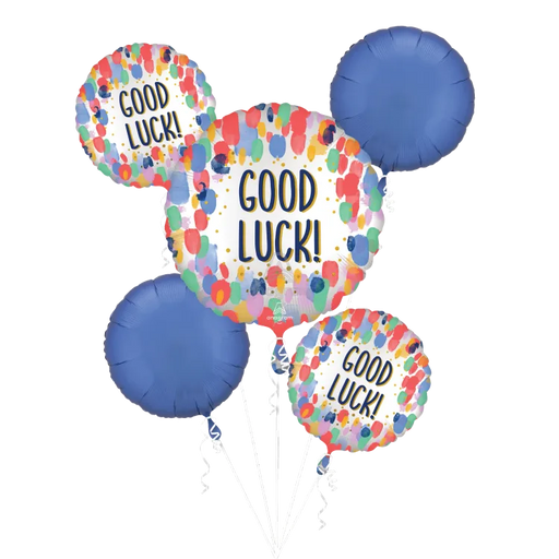 Satin Painterly Dots Good Luck Bouquet of Balloons | 1ct