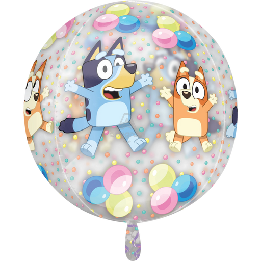 Bluey & Bingo Clear Orbz Mylar Balloon | 1ct