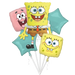 Spongebob Squarepants Bouquet of Balloons shown against a plain white background — a balloon bouquets party item.