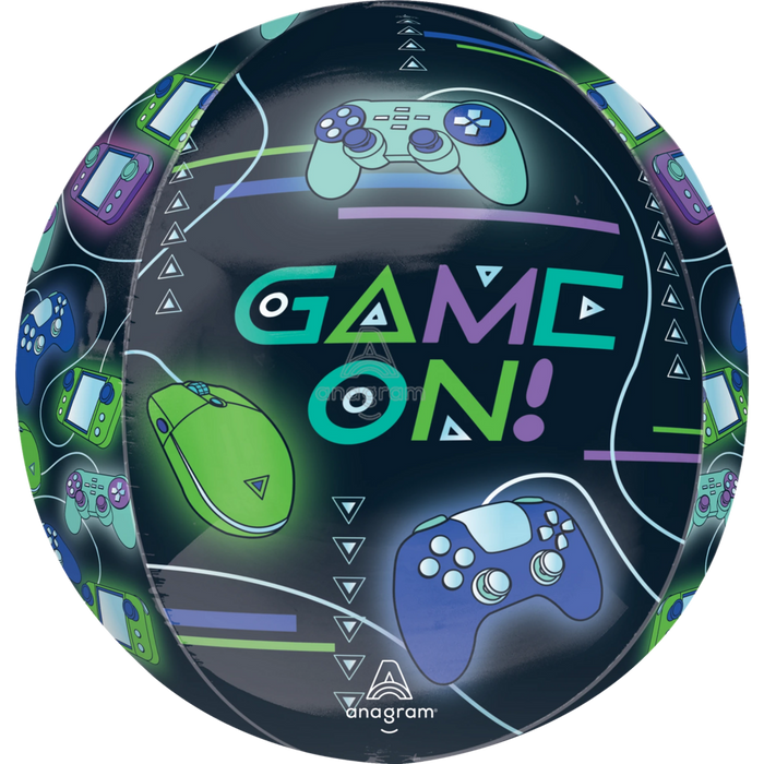 15in Game On Orbz Mylar Balloon | 1ct - Party Supplies