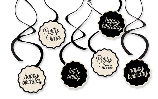 Birthday Chic Birthday Swirls | 12ct