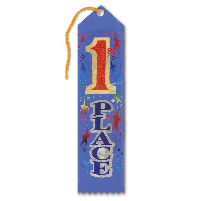 A party decoration featuring a 1st place award design. Sold as a single piece.
